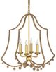 Currey & Company Suzanne Duin Gold/Natural Rope Nimes Chandelier-3