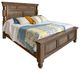 International Furniture Direct Stone Brown Eastern King Panel Bed-0