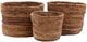 Dovetail Furniture Cleary 3-Piece Natural Basket Set-1