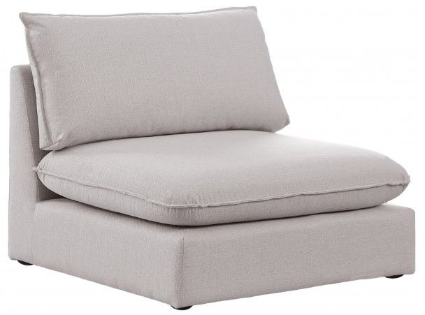 Meridian Furniture Mackenzie Beige Modular Armless Chair-0