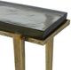 Uttermost® Preston Rectangular Glass Top Accent Table with Antique Brass Base-5