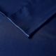 Olliix by Madison Park Essentials Satin 2-Piece Navy Standard Pillow Case-1