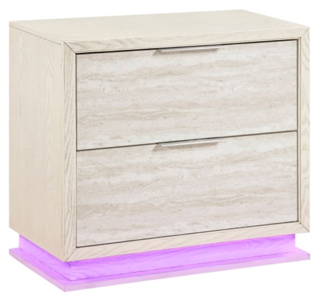 Homelegance® Noctis Beige Nightstand-2