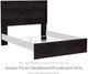 Signature Design by Ashley® Belachime Black Queen Panel Headboard/Footboard-2