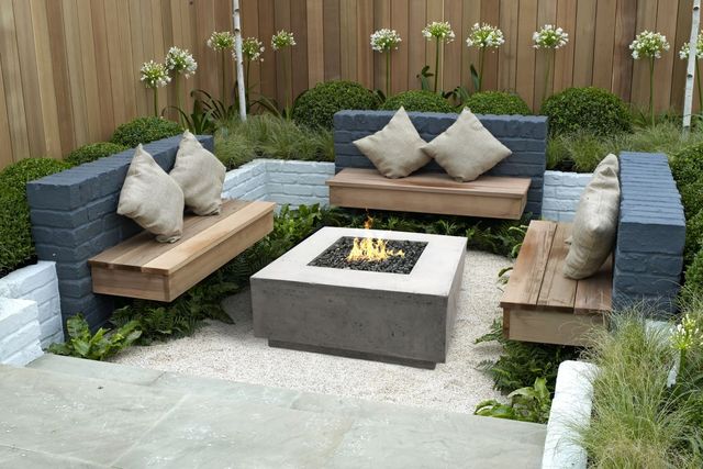 XO 36" Limestone Natural Gas Fire Table-1