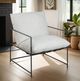 Armen Living Rogan Black/Soft Oat Chair-1