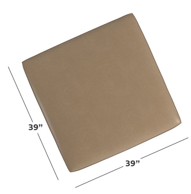 Bassett® Furniture Customizable Beckham Leather Ottoman-2