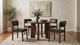 Coaster® Strouse 5-Piece Black/Walnut Dining Table Set-1