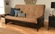 Kodiak Furniture Phoenix Suede Peat/Espresso Queen Futon with Mattress-1