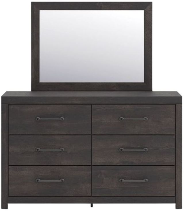 Signature Design by Ashley® Hollivern Dark Gray Dresser and Mirror | Big  Sandy Superstore