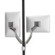Chief® Kontour™ Silver K1P 2 Monitors Dynamic Pole Mount-0