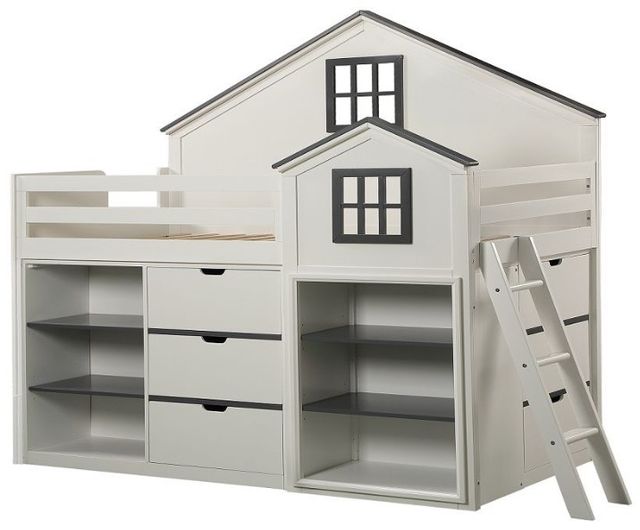 ACME Furniture Ratana Gray/White Cabinet-2