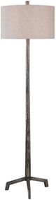 Uttermost® Ivor Raw Steel Floor Lamp-0
