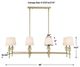 Uttermost® Arques Natural Brass 8 Light Linear Chandelier-2