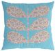 A & B Home Blue/Pink 18"x18" Throw Pillow-0