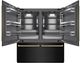 ZLINE Autograph Edition 72" 39.6 Cu. Ft. Black Stainless Steel Built-In French Door Refrigerator with Water Dispensers, Ice Makers, and Champagne Bronze Accents-1