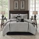 Olliix by Madison Park 7 Piece Grey King Dune Comforter Set-0