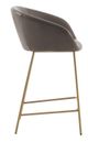 Olliix by Madison Park Isadora Brown and Gold Counter Stool-2