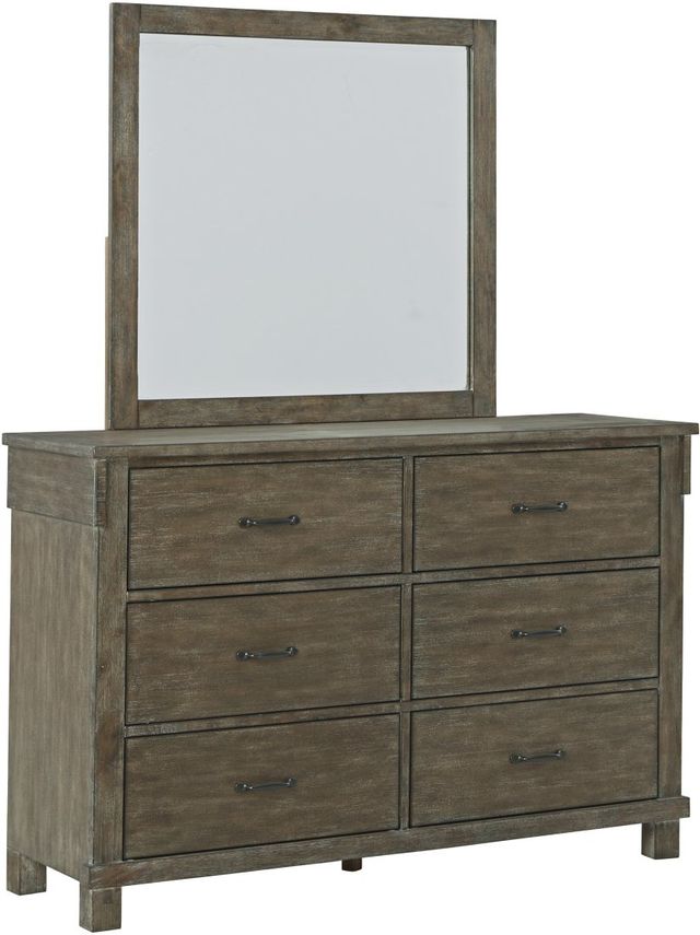 Signature Design by Ashley® Shamryn Grayish Brown Dresser and Mirror-0