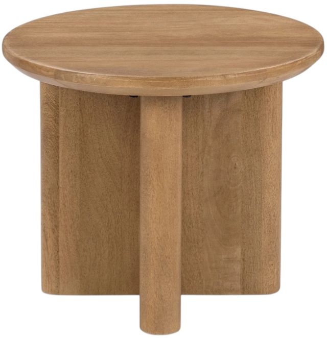 Classic Home Montengo Natural Maple Round End Table-0
