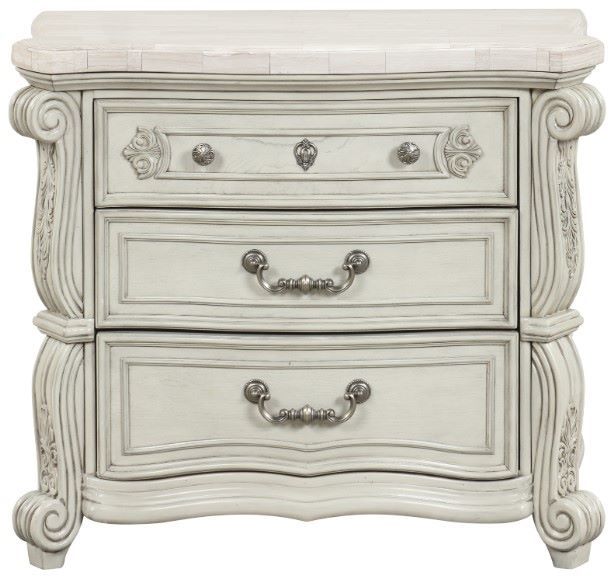 New Classic® Home Furnishings Bianello Vintage Ivory Nightstand-1