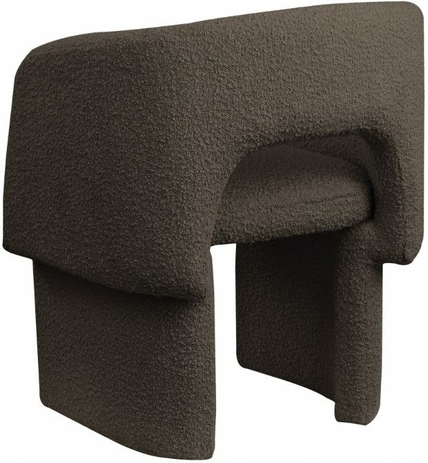 Meridian Furniture Emmet Brown Boucle Dining Chair-2