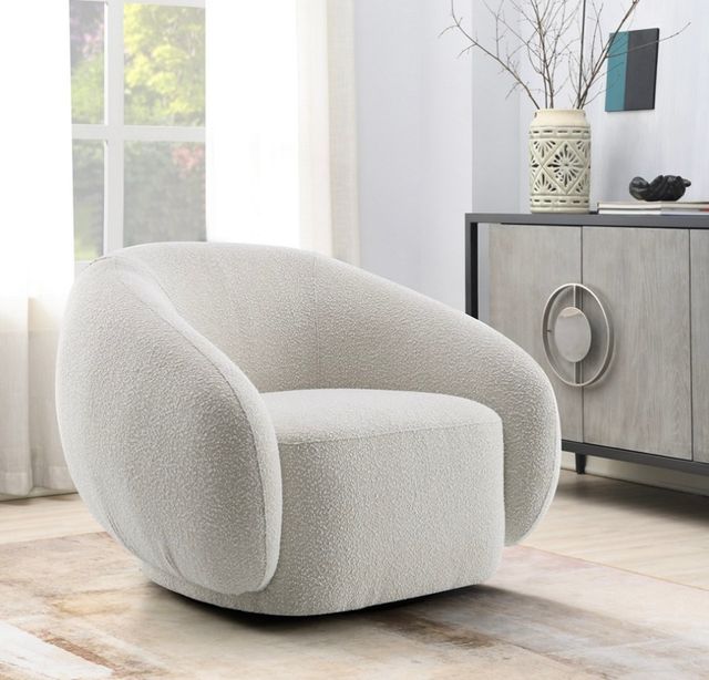 ACME Furniture Isabel Beige Swivel Accent Chair-1