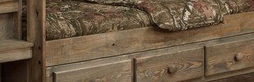 Simply Bunk Beds Mossy Oak Twin/Twin Stair Bunk Bed-1
