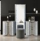 Furniture of America® Cleburne Light Gray Vanity Stool-2
