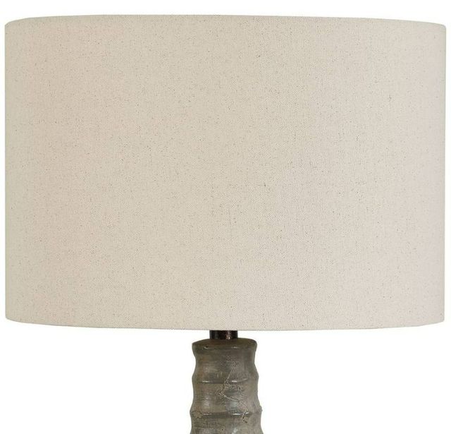 Uttermost® Stratum Light Beige Indoor-Outdoor Table Lamp with Distressed Gray Concrete Base-4