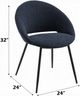 ACME Furniture Klaus 2-Piece Black/Navy Dining Side Chair Set-2