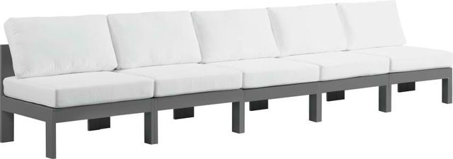 Meridian Furniture Nizuc White Outdoor Patio Modular Sofa-0