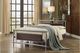 Mazin Furniture Gavino Gray Full Metal Rod Bed-1