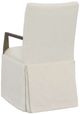 Fairfield® Customizable Entree Dining Concave Short Back Skirted Arm Chair-3