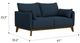 Emerald Home Aria Navy Loveseat-2