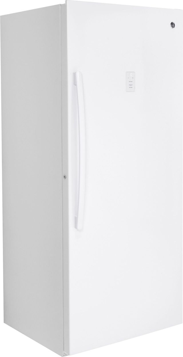 GE® 21.3 Cu. Ft. White Upright Freezer-3
