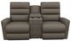 La-Z-Boy® Liam Mocha Power Wall Reclining Loveseat with Console and Headrest-1