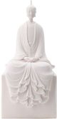 A & B Home White Sitting Lady Figure-0