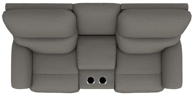 La-Z-Boy® Brooks Charcoal Power Reclining Loveseat with Console, Headrest, and Lumbar-4