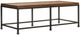 Tommy Bahama® Furniture Ocean Club Ocean Reef Dark Mocha Cocktail Table with Black Base-0