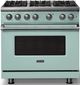 Viking® 5 Series 36" Splash Pro Style Gas (LP) Range with Polished Chrome Trim-3
