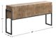 Uttermost® Nevis Light Oatmeal Wash Console Table with Aged Iron Frame-2