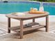 Signature Design by Ashley® Cliffs Beach Driftwood Plastic Outdoor Cocktail Table-1