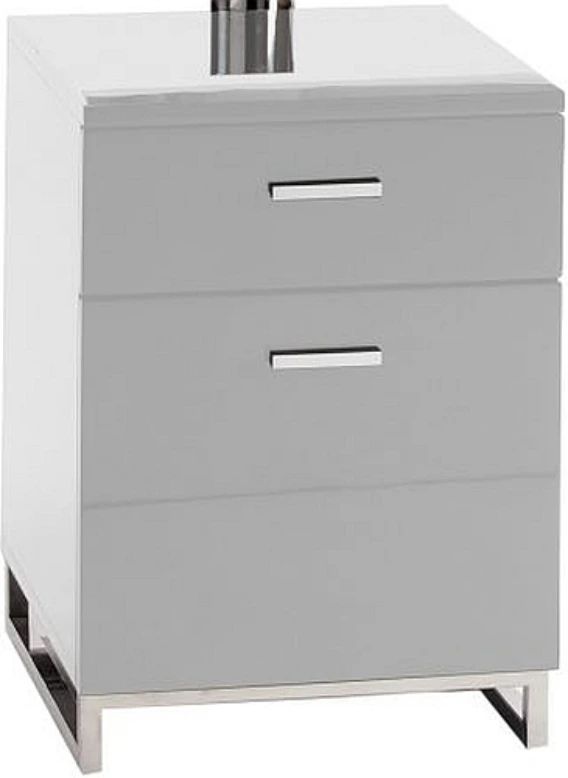 Moe's Home Collection Martos Gray/Stainless Steel Desk-1