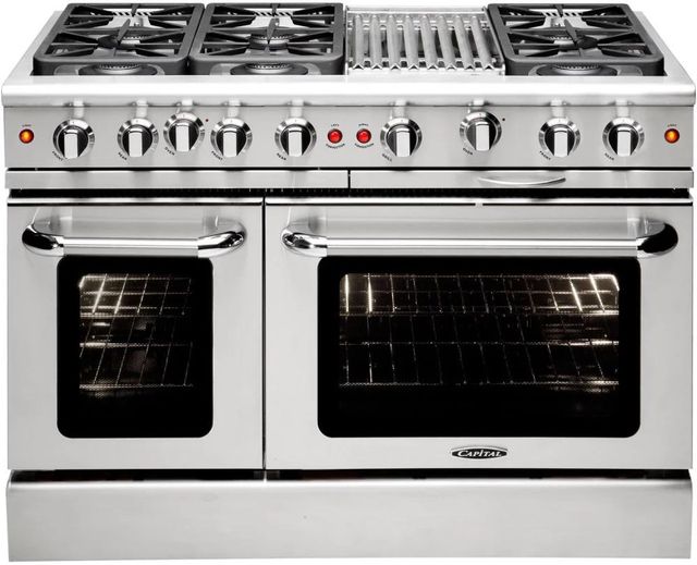 Capital Precision™ 48" Stainless Steel Pro Style Gas Range-0