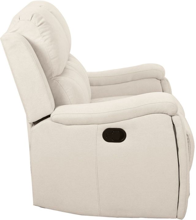 Signature Design by Ashley® Marwood Cream Reclining Loveseat-2