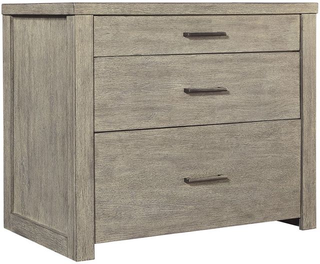Aspenhome® Platinum Gray Linen Workstation/Combo File-0