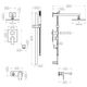 ZLINE Bliss Brushed Nickel Shower System with 12" Oversized Shower Head-5
