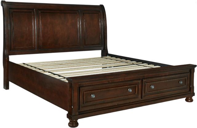 Millennium® by Ashley Porter Brown Queen Sleigh Storage Bed-3