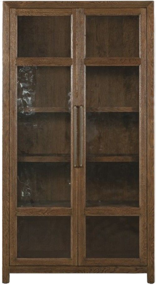 Hooker® Furniture Driftwood Worn Saddle Display Cabinet-1